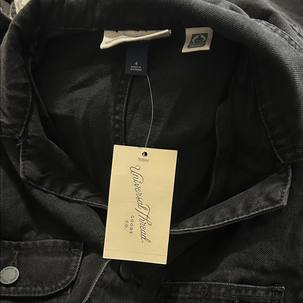 Universal Thread Charcoal Denim Jumpsuit - Picture 5 of 5